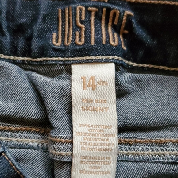 Justice Jeans 14 Slim - Picture 2 of 3